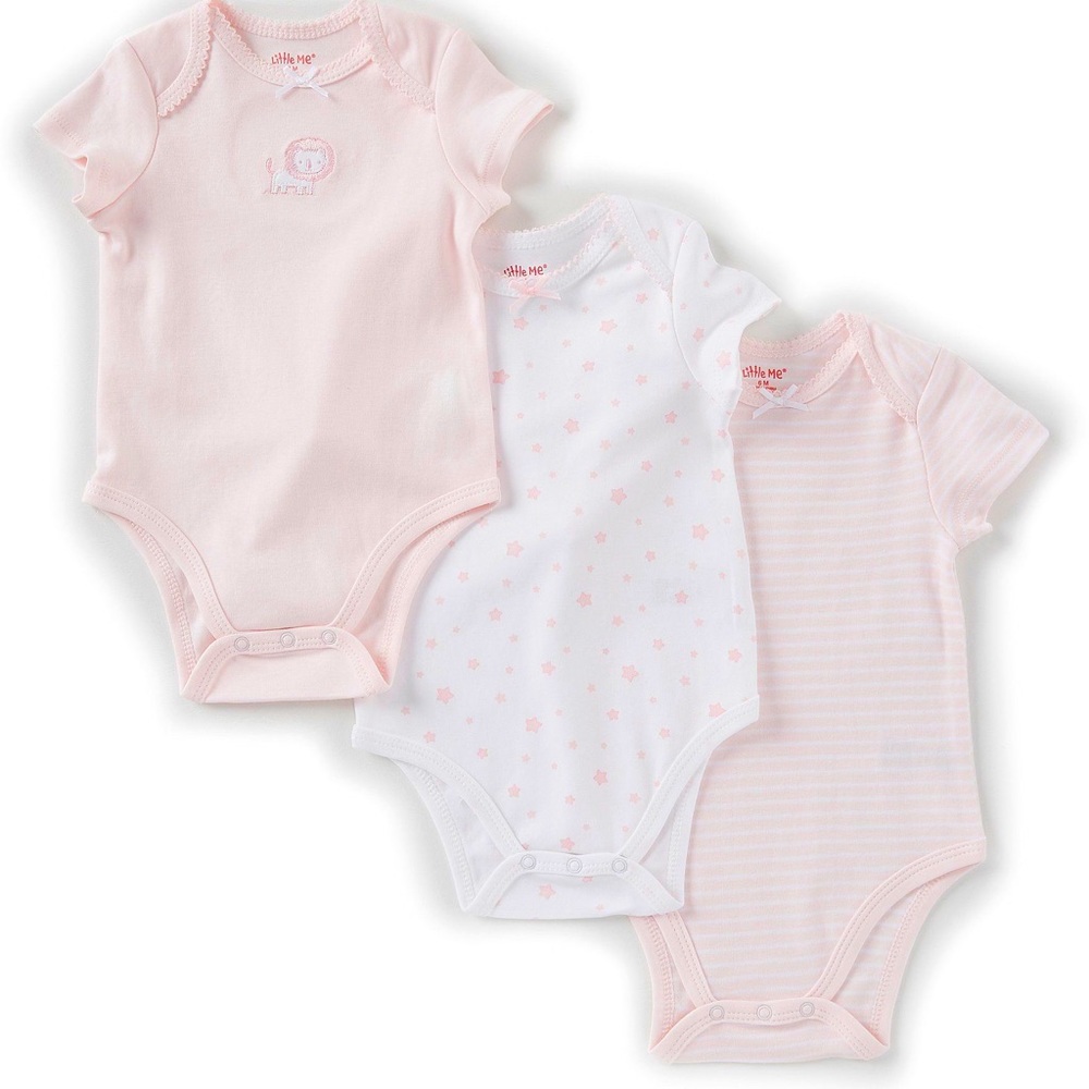 NWT Little Me 3 months Onesies pack of 3